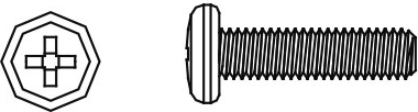 Jamara schroef M3x10 met ronde kop Skull Nightstorm (8 stuks)