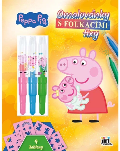 Kleurboek met blaastiften Peppa Pig