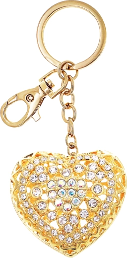 Gouden hart sleutelhanger