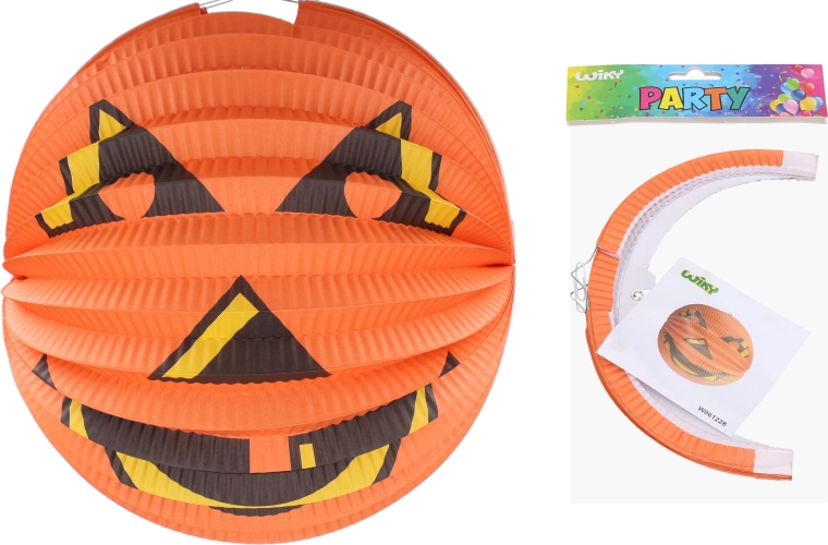 Lampion bol 25 cm pompoen