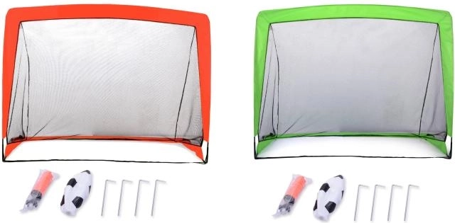 Sporto draagbaar voetbaldoel met accessoires 120 × 90 cm