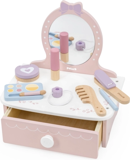 Houten kinderkaptafel PolarB met accessoires