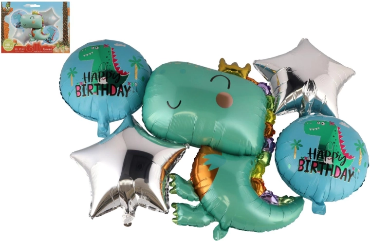 Opblaasbare ballonnen dinosaurus - 5 stuks