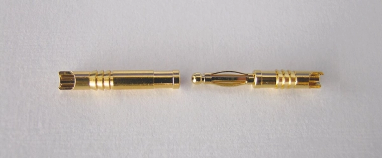 Gouden contacten 2 mm, mannelijk en vrouwelijk, 100 stuks JAMARA
