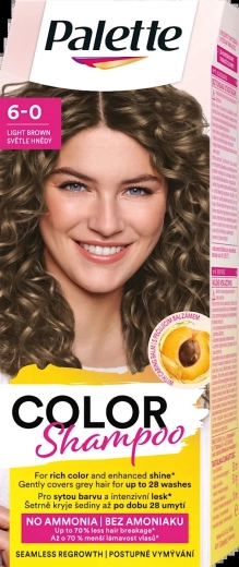 Palette Color Shampoo lichtbruin 6-0 50 ml