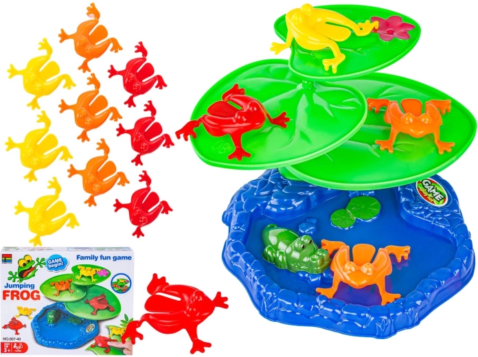 Springende kikkers Jumping frog – leuk behendigheidsspel