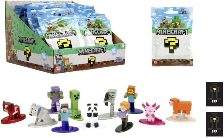 Minecraft metalen minifiguren Jada Toys – verrassing in zakje