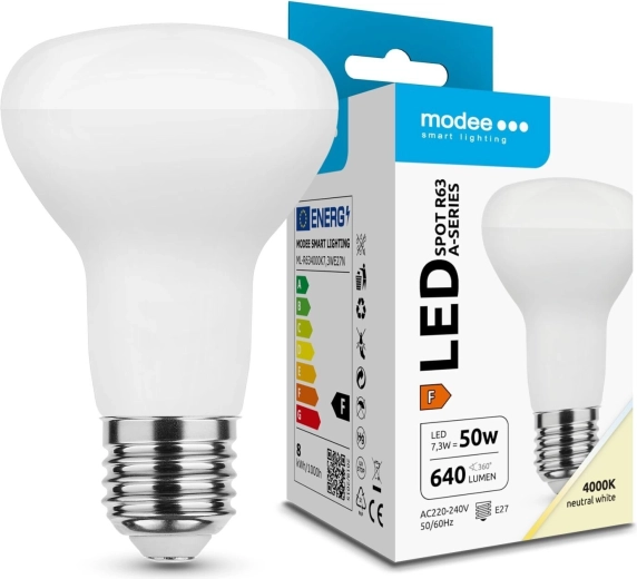 Modee LED spotlamp R63 7,3 W E27, 640 lm, neutraal wit