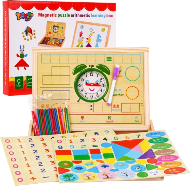Houten magnetisch bord voor kinderen 3+ educatieve set met accessoires