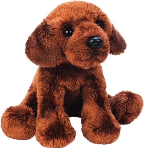 Pluchen labrador hond chocoladebruin 16 cm