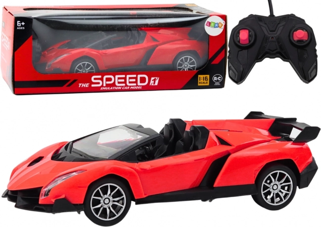 Sportplezier met RC-auto 1:16, rood