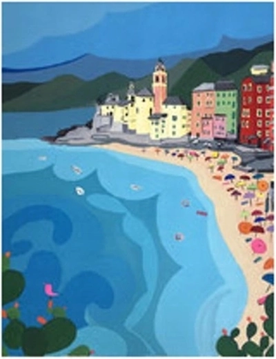 Norimpex Schilderen op nummer Stadsstrand 40 × 50 cm