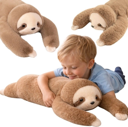 Woopie sensorische verzwaarde pluche luiaard 65 cm 1,5 kg