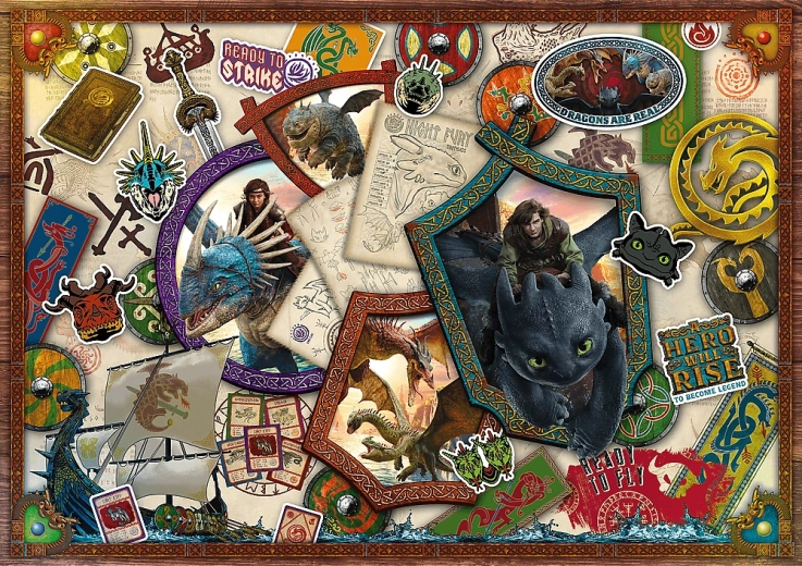 Puzzel Hoe tem je een draak 1000 stukjes