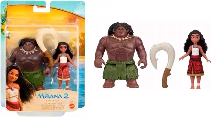 Disney Vaiana 2 set figuren Vaiana en Maui met magische haak