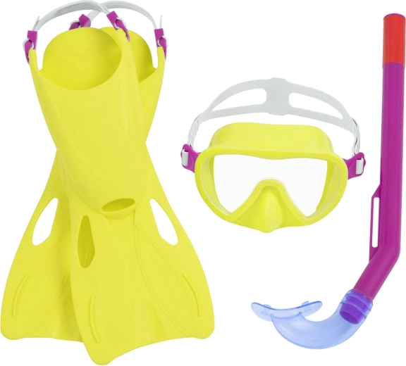 Kinder snorkelset BESTWAY – masker, snorkel en vinnen (maat 24–27)