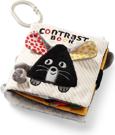 Sensorisch contrastboekje voor baby’s Mouse 0 m+ Babyono