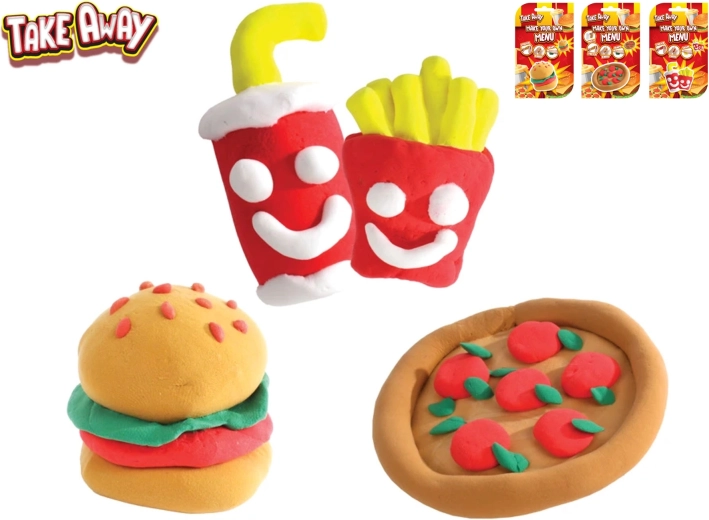 Creatieve klei maak je eigen fastfood take away - 1 stuk