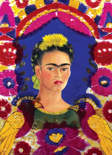 Legpuzzel Portret Frida Kahlo in lijst 1000 stukjes EUROGRAPHICS