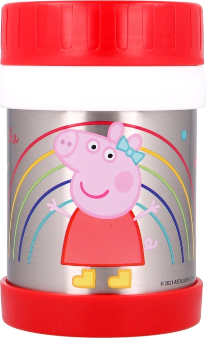 RVS thermos voedselcontainer PEPA PIG 284 ml