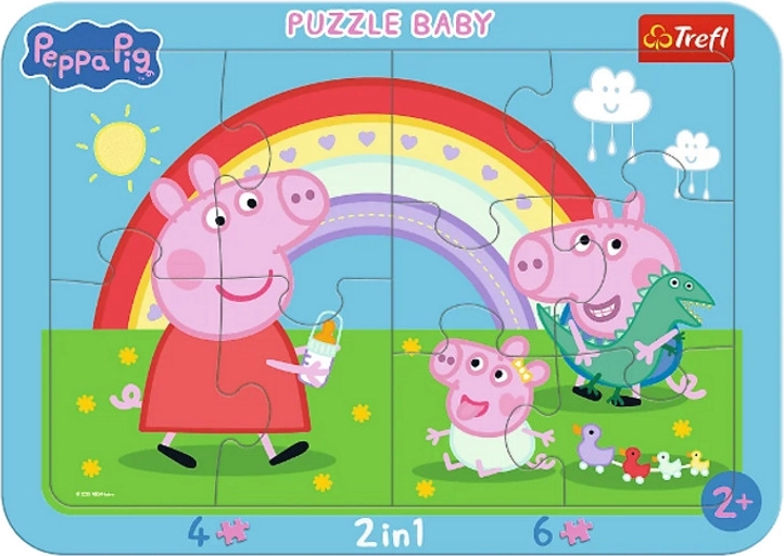 Baby kaderpuzzel Kleine Peppa