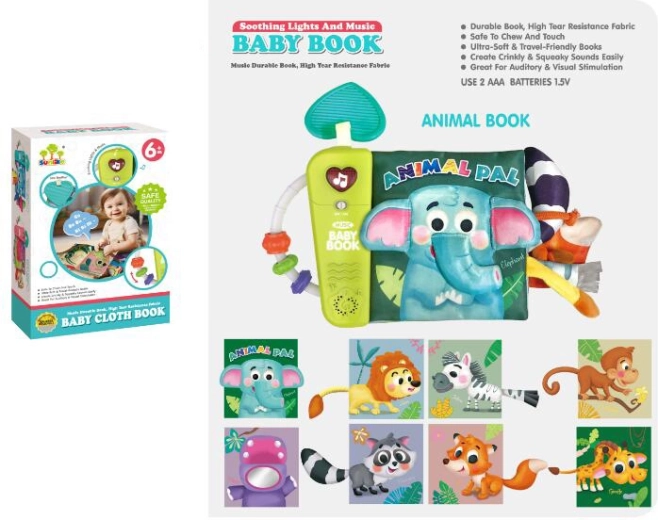 Interactief educatief babyboek Jungle