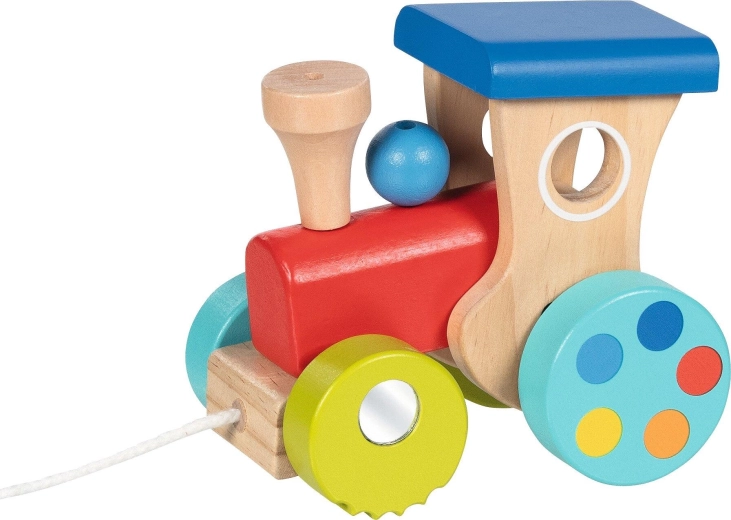 Houten trek-locomotief Jumping Loko - 1 stuk