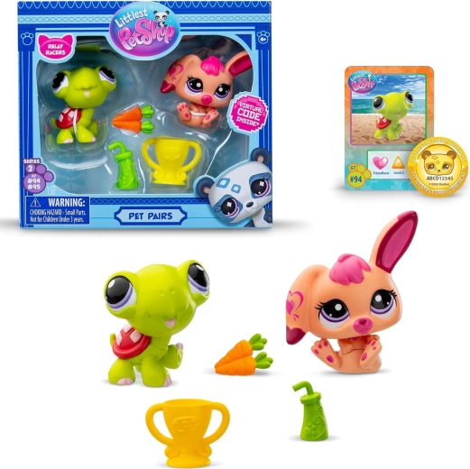 Hasbro Littlest Pet Shop Pet Relay Racers set met figuurtjes en accessoires
