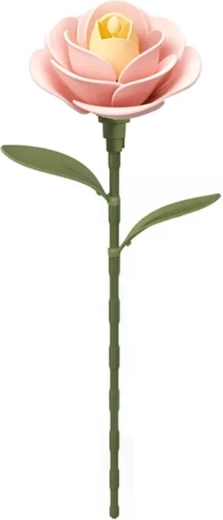 ROBOTIME ROKR Floral Art 3D-puzzel – lichtroze camelia, 37 stukjes