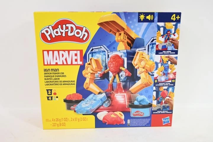 Play-Doh boetseerklei-set met Iron Man (Marvel) pantserlaboratorium