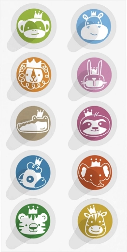 Chicco kleurrijke stickers na insectenbeten, 30 stuks