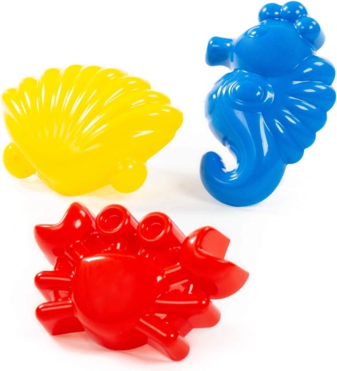 Zandvormpjes zeedieren – set van 3 stuks