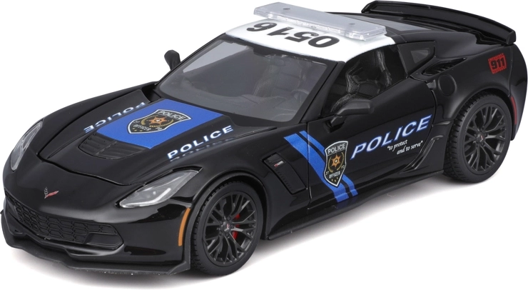 Maisto Design Authority politiemodel 2015 Corvette Z06 1:24 - 1 stuk