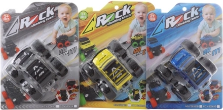 Jeep met vliegwiel en grote wielen