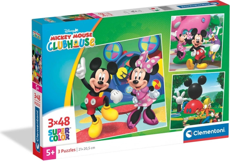 Puzzel CLEMENTONI Mickey Mouse Clubhuis 3×48 stukjes