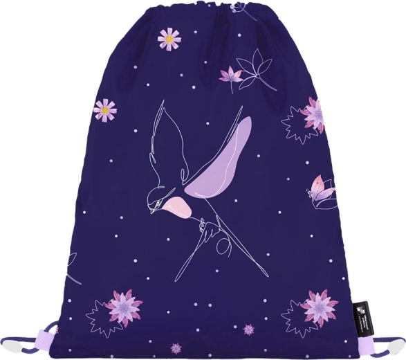 Gymsack Flowers – schooltas van polyester