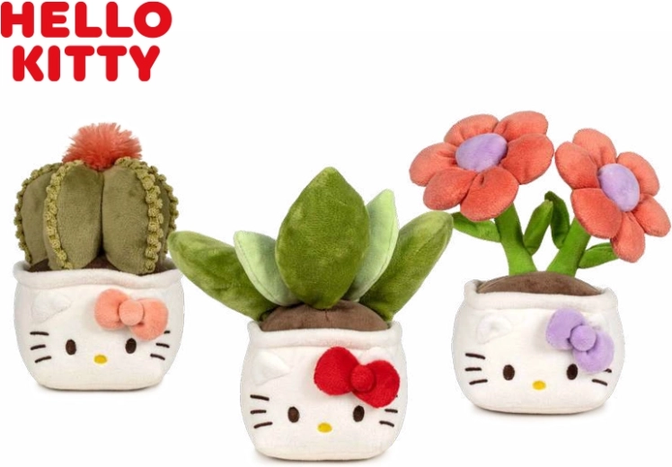Pluchen speelgoed HELLO KITTY Botanical Love 21 cm