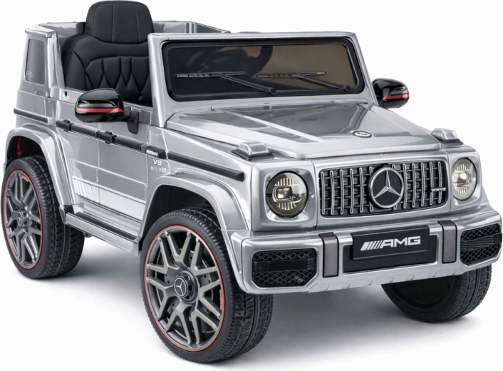 Elektrische speelgoedauto MERCEDES-AMG G 63, zilverkleurig gelakt