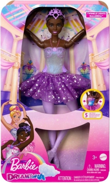 Barbie Dreamtopia balletdanseres met magische lichtjes – brunette