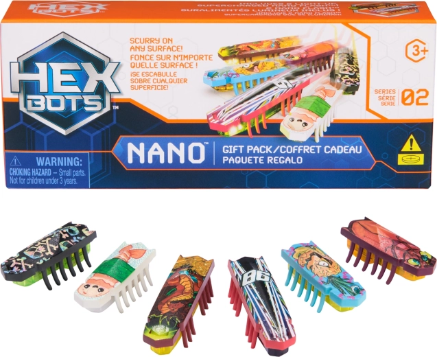 HEXBUG Nano Gift Pack – set van 6 mini-robotkevers met licht