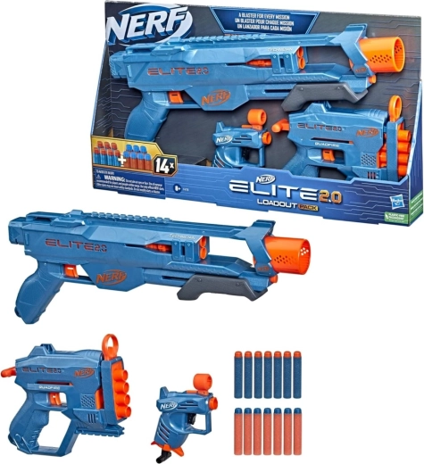 Nerf Elite 2.0 Loadout Pack – set van drie blasters met darts