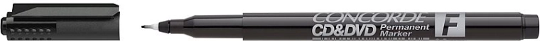 Permanente marker CONCORDE voor CD en DVD, zwart