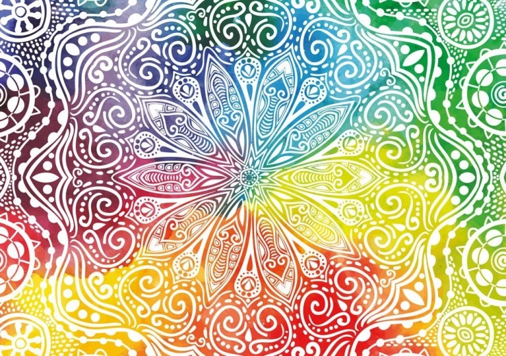 YAZZ puzzel bloemige mandala 1000 stukjes