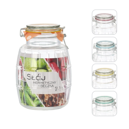 Glazen voorraadpot 2,1 l hermetisch – ton