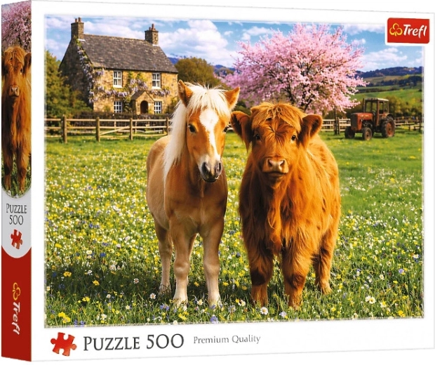 Puzzel Vrienden op de boerderij 500 stukjes