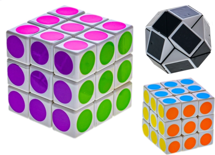 Brain Games set van drie anti-stresspuzzels (mix kleuren)