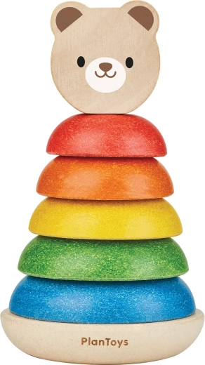 Stapelhouten ringen – beertje PlanToys