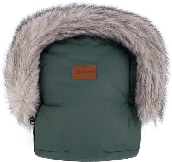 Petite&Mars handmof voor kinderwagen Furry Veritable khaki