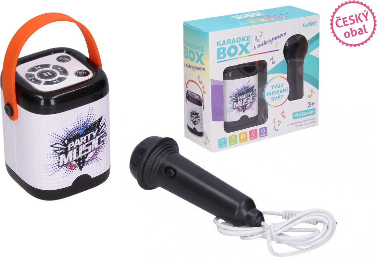 Karaokebox met microfoon