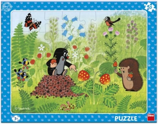Puzzel Molletje en aardbeien 40 stukjes